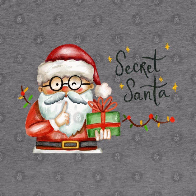 Santa Claus Secret Santa by Mako Design 